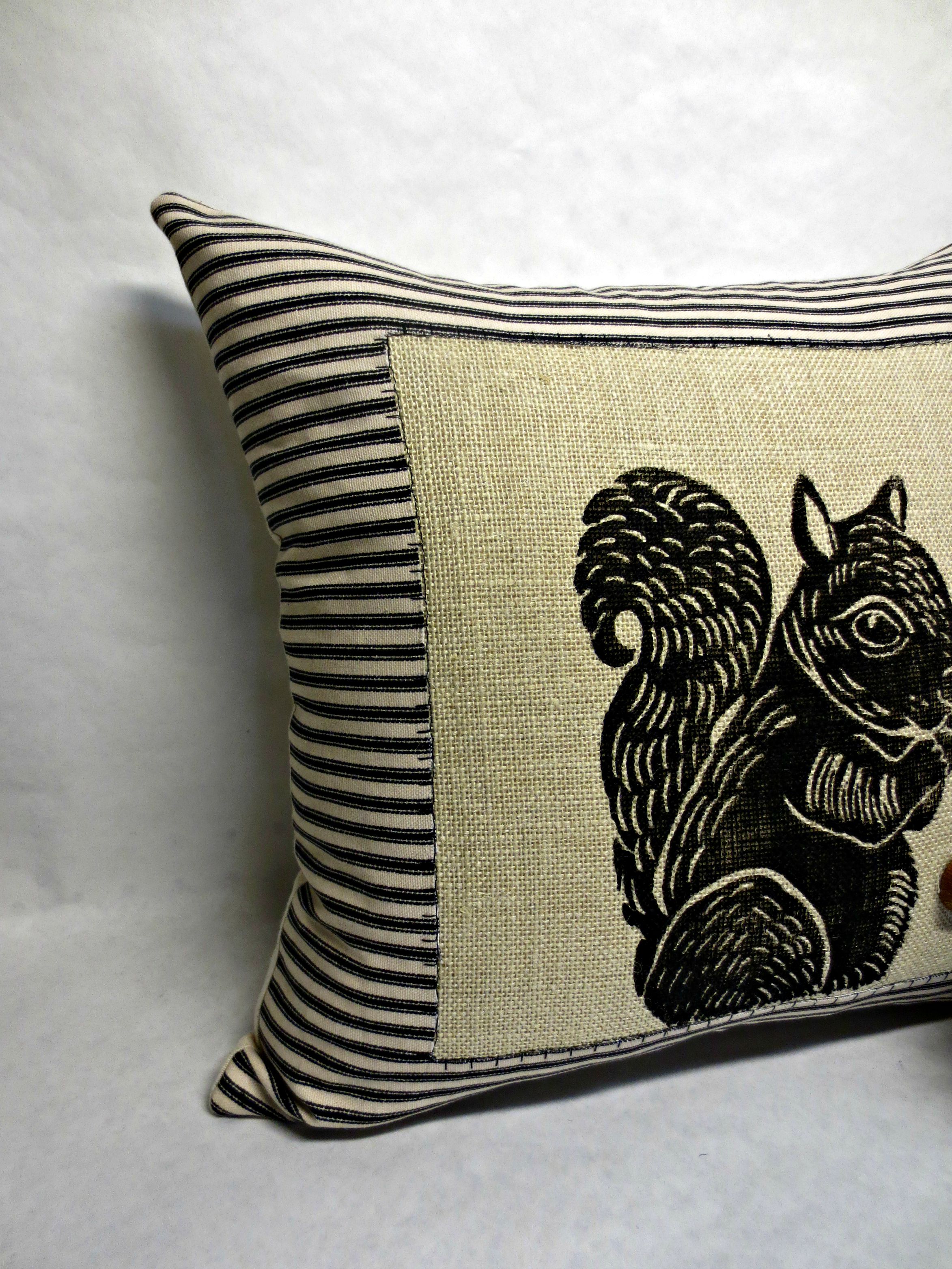 18 Gray Squirrel Decorative Square Throw Pillows, Set of 4 - Accent Pillows  - Wild Wings